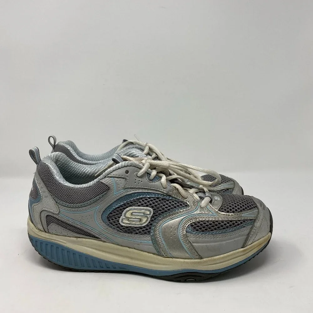 Vintage Y2k Skechers Shape Ups Silver Shimmer Toning Sneaker Shoes Women’s 9 - Picture 7 of 12